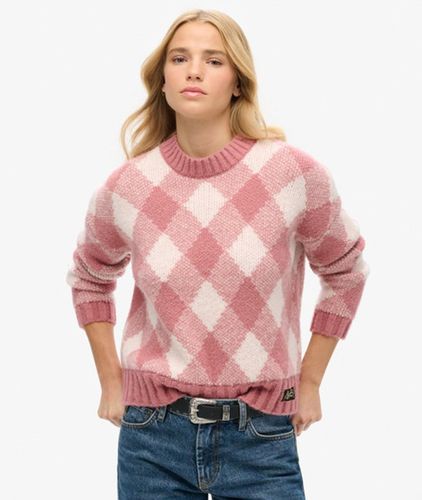 Damen Pullover mit Argyle-muster - Größe: 44 - Superdry - Modalova