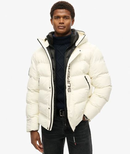Herren City Steppjacke mit Kapuze und Grafik - Größe: M - Superdry - Modalova