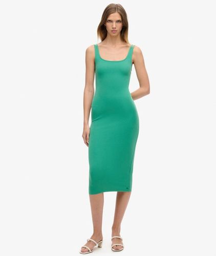 Damen Jersey-midikleid mit Eckigem Ausschnitt - Größe: 34 - Superdry - Modalova