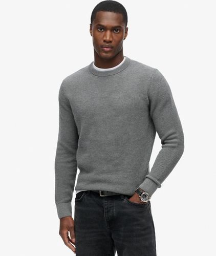 Herren Strukturierter Strickpullover mit Rundhalsausschnitt - Größe: Xxl - Superdry - Modalova