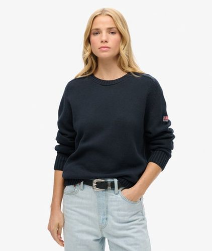 Damen Lockerer Strick-pullover mit Rundhalsausschnitt - Größe: 40 - Superdry - Modalova