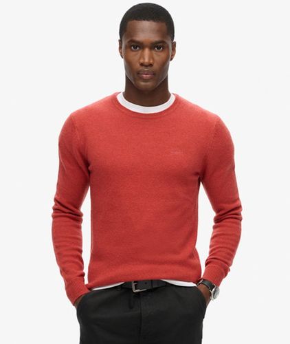 Herren Schmal Geschnittener Essential Rundhalspullover - Größe: M - Superdry - Modalova