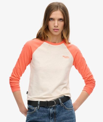 Damen Essential Baseballoberteil mit Langen Ärmeln und Logo - Größe: 44 - Superdry - Modalova