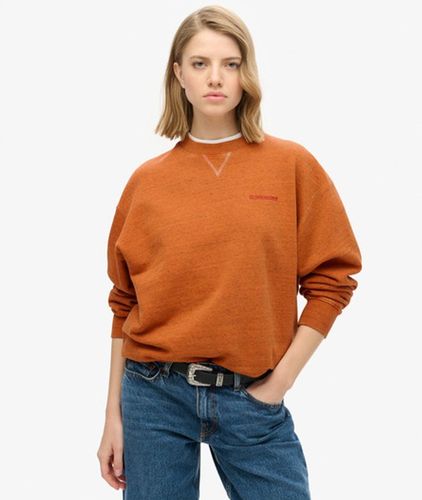 Damen Überfärbtes Essential Sweatshirt mit Logo - Größe: 44 - Superdry - Modalova