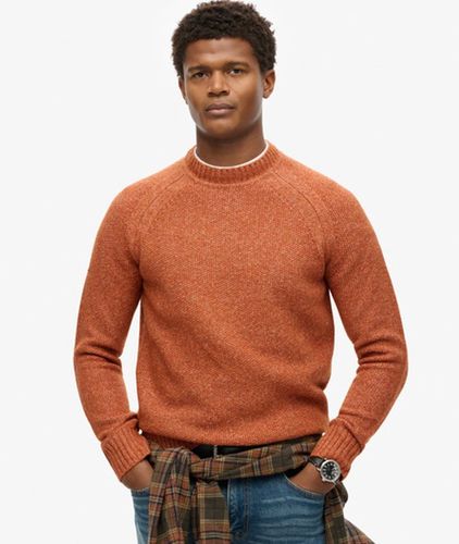 Herren Grober Raglan-pullover - Größe: L - Superdry - Modalova