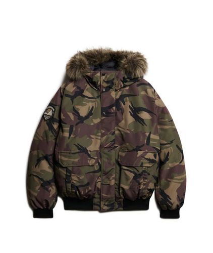 Men's Everest Faux Fur Bomber Jacket / Para Camo - Size: Xxl - Superdry - Modalova
