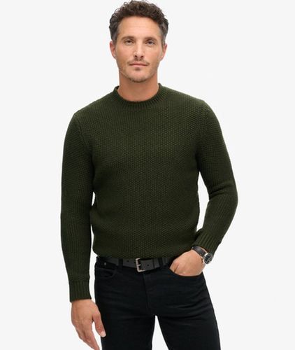 Men's The Merchant Store-strukturierter Pullover mit Rundhalsausschnitt - Größe: L - Superdry - Modalova
