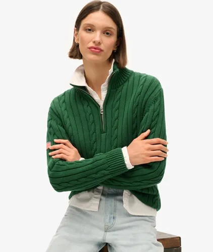Damen Gestrickter Rugby-Henley-Pullover, Größe: 40 - Superdry - Modalova