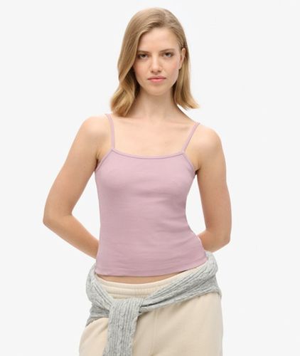Damen Fein Geripptes Trägerhemd - Größe: 44 - Superdry - Modalova
