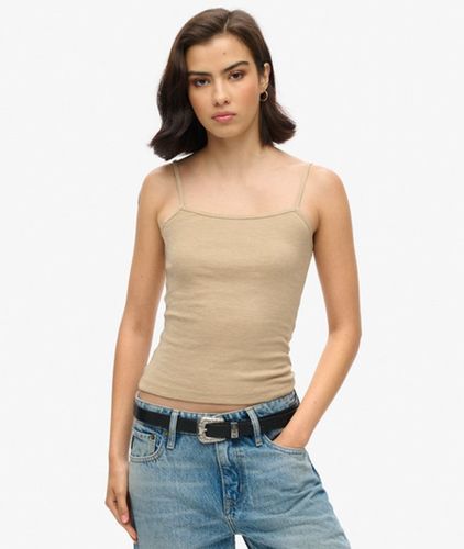 Damen Fein Geripptes Trägerhemd - Größe: 38 - Superdry - Modalova