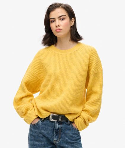 Damen Angerauter Pullover mit Rundhalsausschnitt - Größe: 40 - Superdry - Modalova