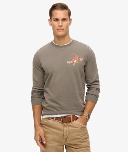 Herren Sweatshirt mit Tattoo-grafik - Größe: XL - Superdry - Modalova