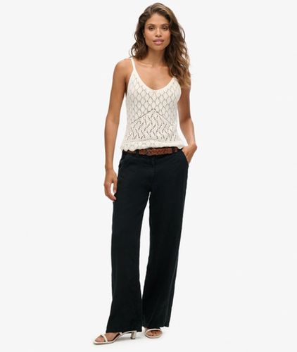 Damen Leinenhose mit Niedriger Leibhöhe, Größe: 36 - Superdry - Modalova