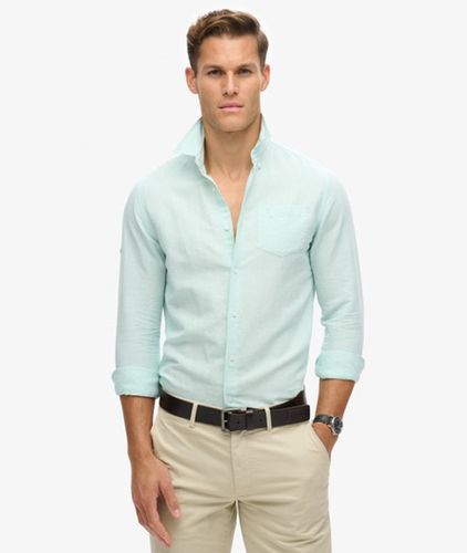 Herren Studios Leinenhemd mit Regulärer Passform - Größe: XL - Superdry - Modalova