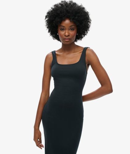Damen Jersey-midikleid mit Eckigem Ausschnitt, Größe: 40 - Größe: 40 - Superdry - Modalova