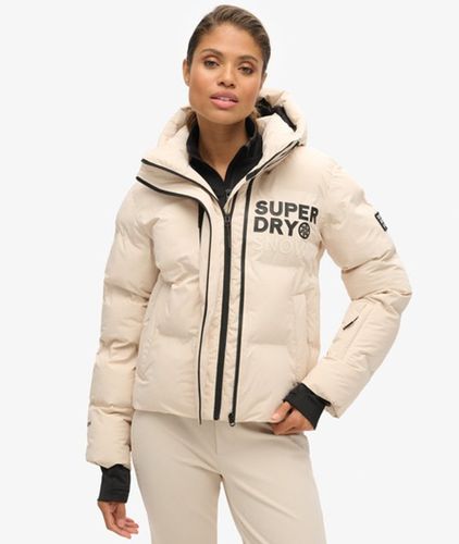 Damen Kastige Ski-steppjacke mit Kapuze - Größe: 40 - Superdry - Modalova