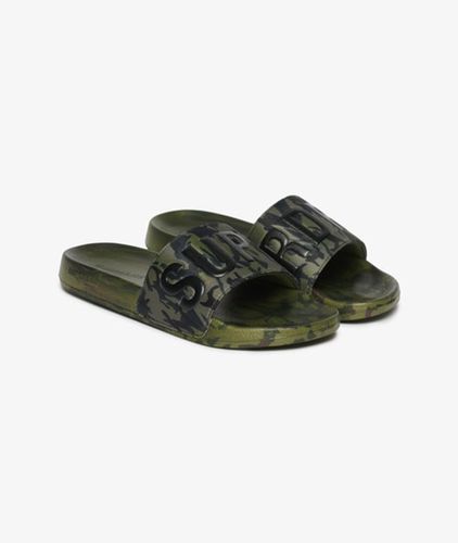 Herren Core Camo Badeschlappen - Größe: 6-7 - Superdry - Modalova