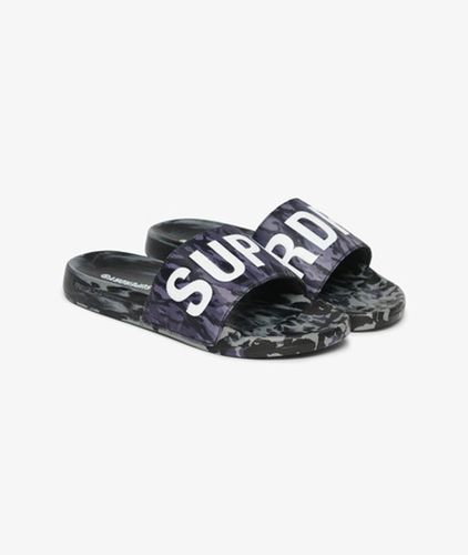 Men's Core Camo Badeschlappen - Größe: 6-7 - Superdry - Modalova
