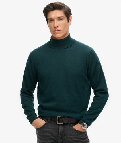 Herren Rollkragenpullover aus Merinowolle - Größe: L - Superdry - Modalova