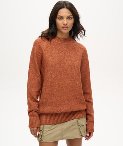 Damen Grob Gestrickter, übergroßer Pullover mit Raglanärmeln - Größe: Xxl - Superdry - Modalova