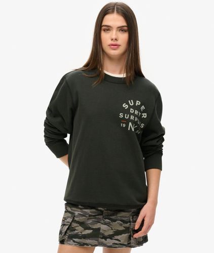 Women's Oversized Surplus Graphic Crew Sweatshirt / Washed - Size: XL - Superdry - Modalova