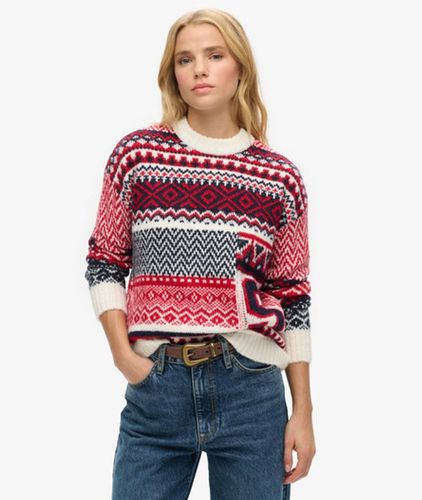 Damen Strickpullover mit Mustermix - Größe: 36 - Superdry - Modalova