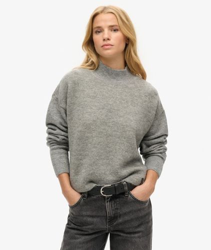 Damen Vintage Essential Pullover mit Angedeutetem Ausschnitt - Größe: 42 - Superdry - Modalova