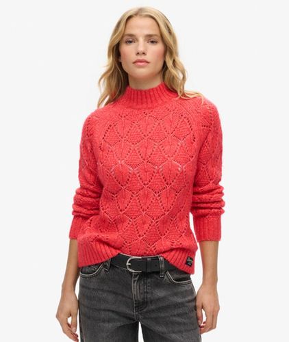 Damen Pointelle Strickpullover - Größe: 40 - Superdry - Modalova