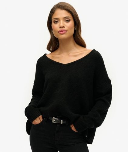Damen Pullover mit V-ausschnitt in Übergröße - Größe: 38 - Superdry - Modalova
