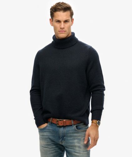 Herren Angerauter Rollkragenpullover - Größe: S - Superdry - Modalova