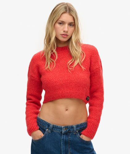 Damen Kurzer, Strukturierter Vintage-strickpullover - Größe: 38 - Superdry - Modalova