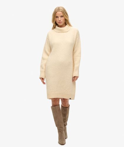 Damen Strickpulloverkleid mit Rollkragen - Größe: 40 - Superdry - Modalova
