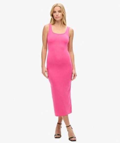 Damen Jersey-midikleid mit Eckigem Ausschnitt, Größe: 40 - Größe: 40 - Superdry - Modalova