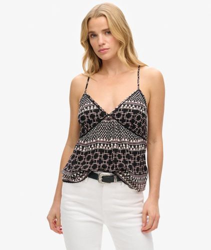 Damen Trägertop aus Webstoff mit Print - Größe: 38 - Superdry - Modalova