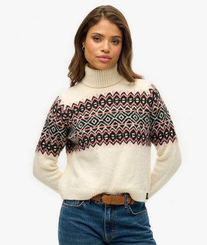Women's Rollkragenpullover mit Norwegermuster - Größe: 36 - Superdry - Modalova