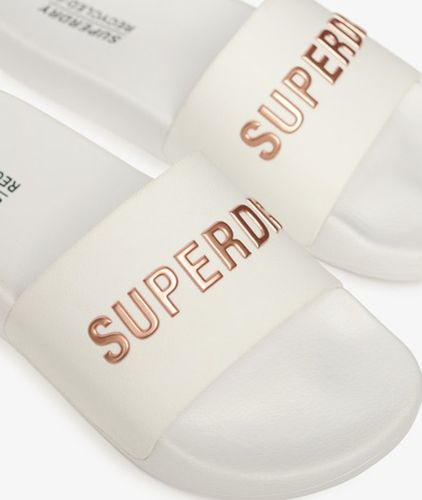 Damen Code Logo Badesandalen - Größe: M - Superdry - Modalova