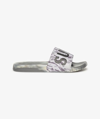 Herren Camo Pool Sliders - Größe: 6-7 - Superdry - Modalova