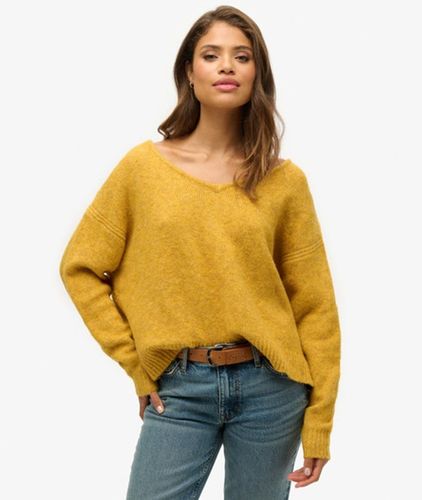 Damen Pullover mit V-ausschnitt in Übergröße - Größe: 42 - Superdry - Modalova