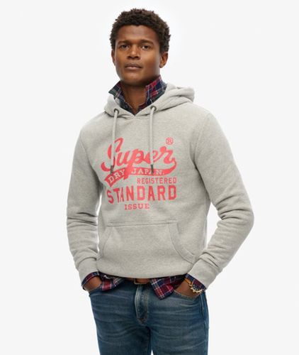 Herren Standard Script Kapuzenpullover Lockere Passform - Größe: L - Superdry - Modalova