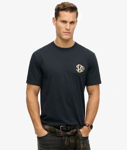 Men's The Merchant Store - Graphic T-shirt / Eclipse - Size: L - Superdry - Modalova