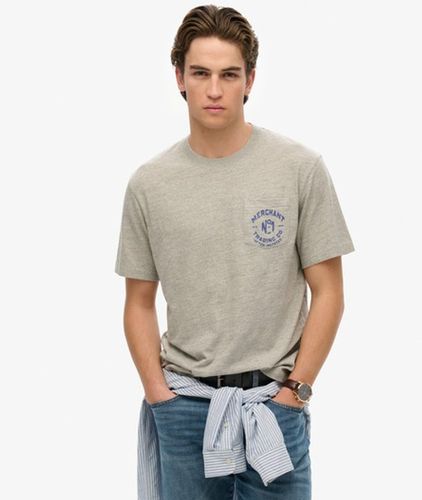 Herren Baumwolle The Merchant Store - T-Shirt mit Grafik, , Größe: L - Superdry - Modalova