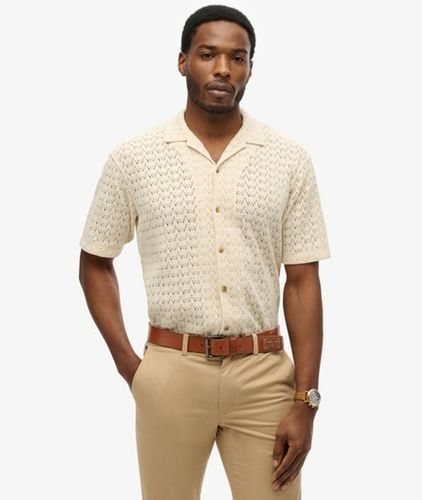 Men's Gestricktes Strukturhemd - Größe: L - Superdry - Modalova