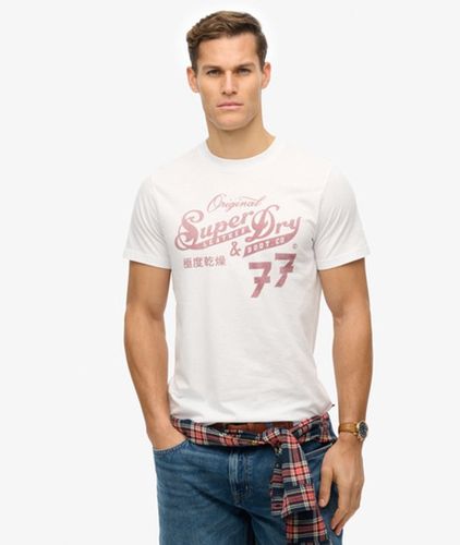 Herren Leather & Boot Co Script T-shirt - Größe: XL - Superdry - Modalova