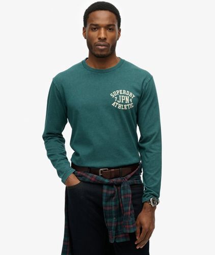 Men's Athletic Essentials Langarmshirt - Größe: L - Superdry - Modalova