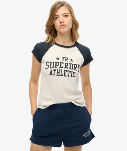 Damen Athletic Essentials Raglan-t-shirt mit Flügelärmeln - Größe: 38 - Superdry - Modalova