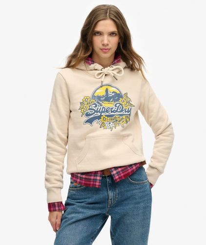 Damen Geblümtes Hoodie - Größe: 38 - Superdry - Modalova