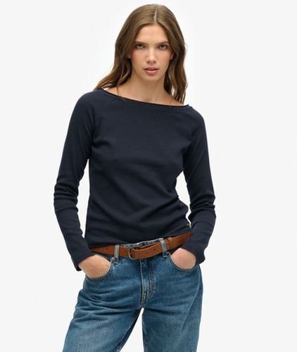 Damen Bardot Off-shoulder-top mit Schmaler Passform - Größe: 38 - Superdry - Modalova