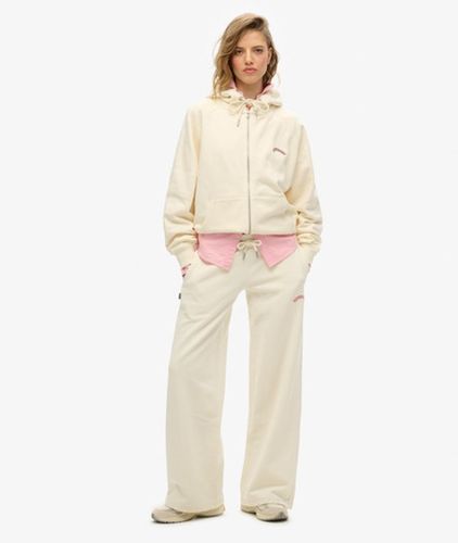 Women's Essential Jogginghose mit Logo und Weitem Bein - Größe: 42 - Superdry - Modalova