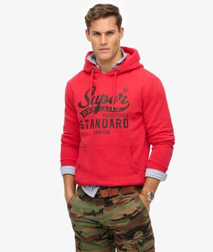 Men's Standard Script Kapuzenpullover Lockere Passform - Größe: S - Superdry - Modalova