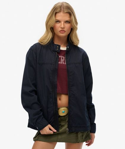 Women's Oversized Classic Harrington Jacket / Eclipse - Size: Xxl - Superdry - Modalova